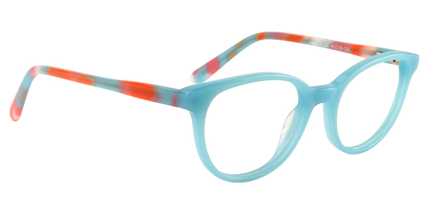 Square Light Blue Glasses | Zeelool Glasses3