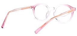 Ysabel Round Pink Glasses4