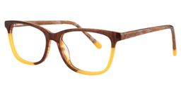 Amanda Rectangle Brown Glasses3
