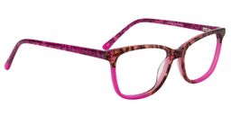 Amanda Rectangle Red Glasses3