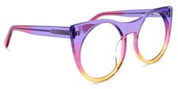 Zora Cateye Purple-Yellow Glasses2