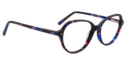 Aldred Oval Blue Tortoise Glasses2