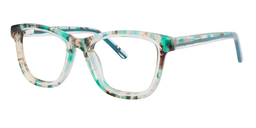 Henna Rectangle Green Floral Glasses2