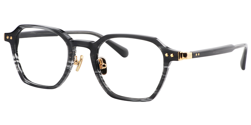Geometric Black Glasses | Zeelool Eyeglasses2