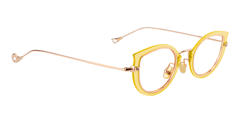 Cat Eye Yollow Glasses | Zeelool Eyewear Online3
