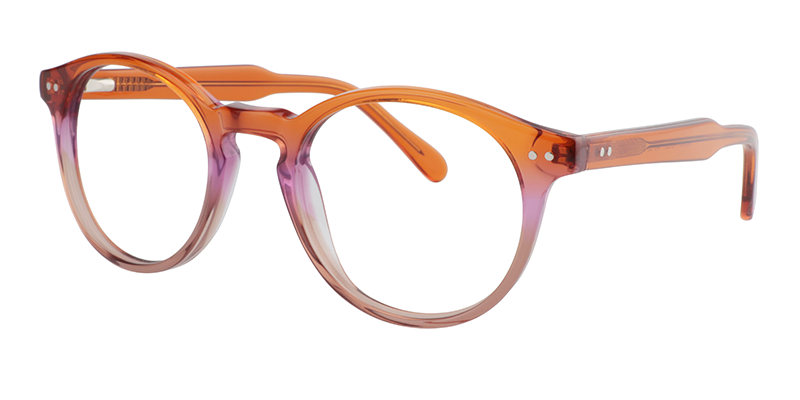 Round Orange Glasses | Zeelool Eyeglass Frames Online2