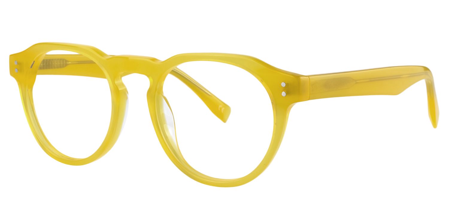 Round Yellow Glasses | Zeelool Glasses2
