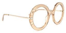 Keona Round Beige Glasses2