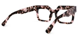 Rosado Rectangle Pink-Tortoise Glasses4