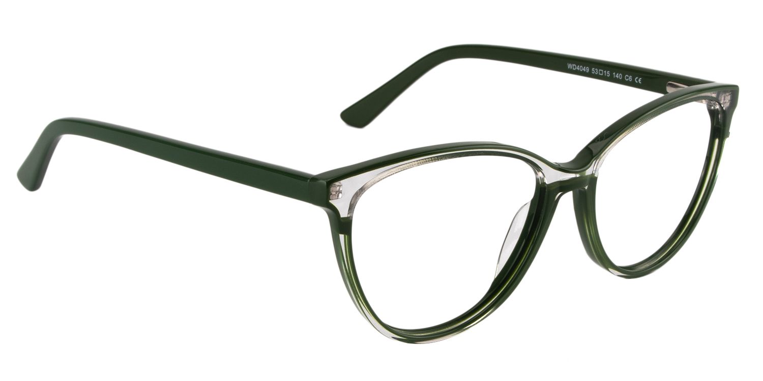 Oval Dark Green Glasses | Zeelool Glasses2