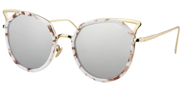 Nanette Cateye White Sunglasses2