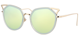 Nanette Cateye Green Sunglasses2
