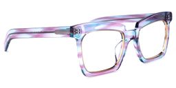 Corrales Square Purple-Blue Glasses2