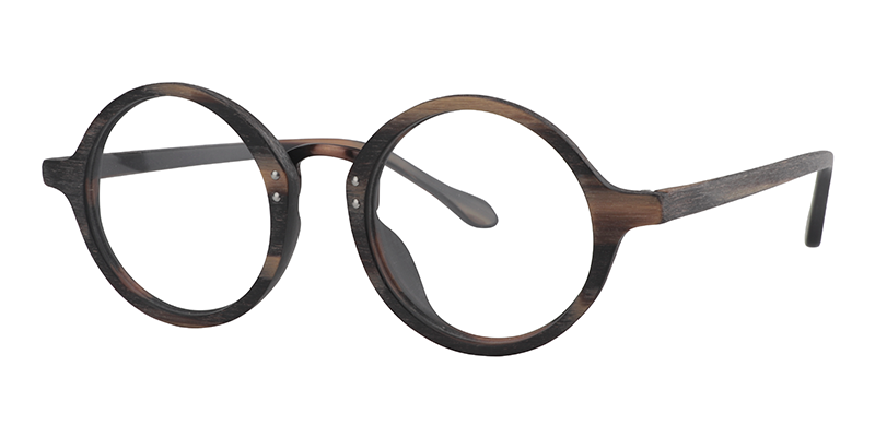 Round Burnt Umber Glasses | Zeelool Eyeglasses Online2