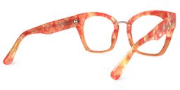 Denis Cat Eye Orange Glasses4