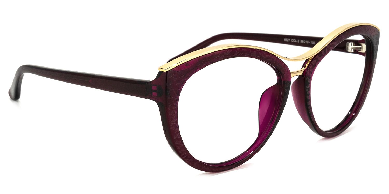 Aviator Wine Red Glasses | Zeelool Optical2