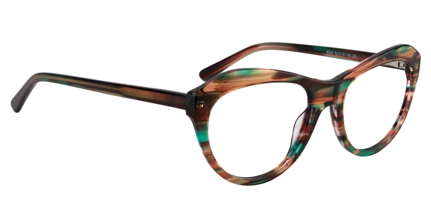 Browline Brown Glasses | Zeelool Glasses2