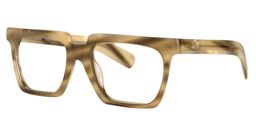 Xing Square Light Brown Glasses3
