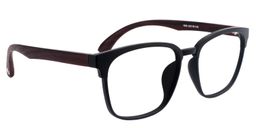 Amos Rectangle Black Glasses3