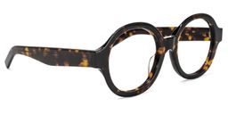 Chavis Round Tortoise Glasses2