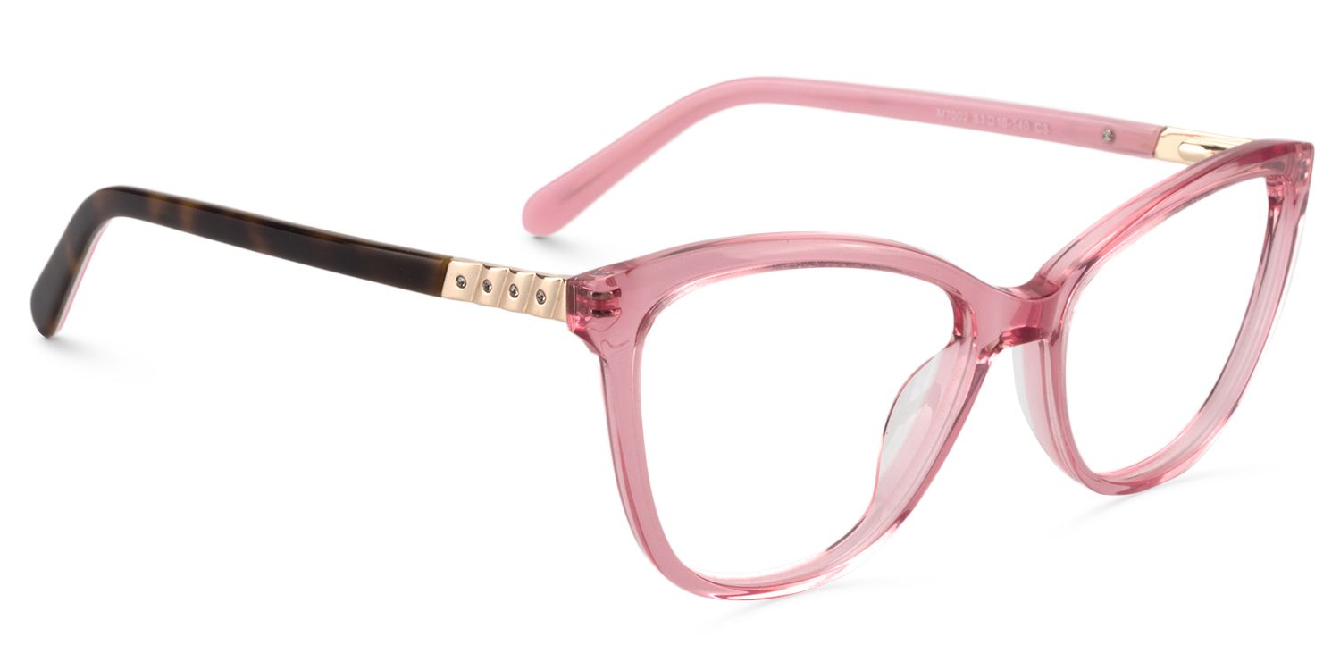 Cat eye Red/Pink Glasses | Zeelool Glasses2