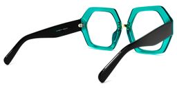 Otero Geometric Peacock-Blue Glasses4