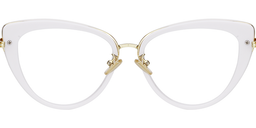 Eudora Cateye White Glasses5