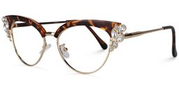 Hearn Cat Eye Tortoise Glasses1