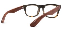 Garz Rectangle Black Glasses4