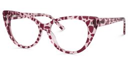 Cindy Cat Eye Berry Glasses3
