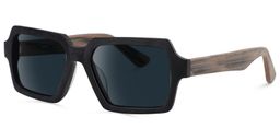 Arthur Geometric Black Sunglasses1