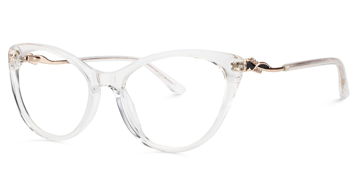 Cat Eye Clear Glasses | Zeelool Glasses4