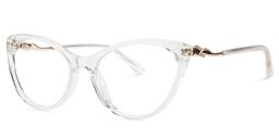 Calypso Cat Eye Clear Glasses1