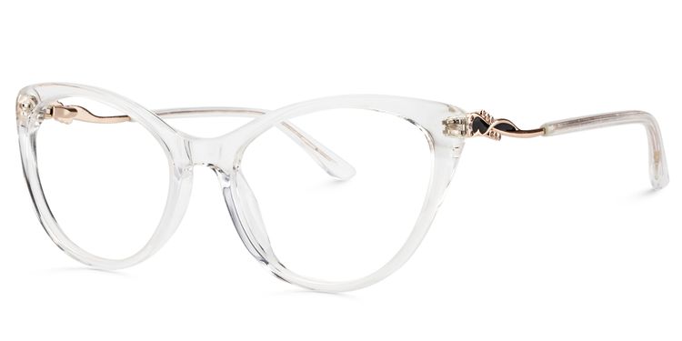 Calypso Cat Eye Clear Glasses