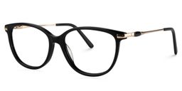 Camilla Oval Black Glasses3
