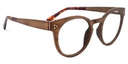 Carita Round Brown Glasses3