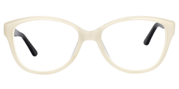 Candy Oval White Glasses0