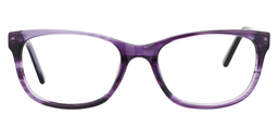 Fiona Rectangle Purple Glasses0
