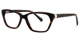 Carmela Rectangle Tortoise Glasses2