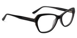 Carolyn Rectangle Black Glasses2