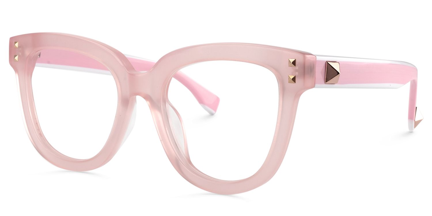 Round Pink Glasses | Zeelool Glasses2