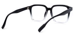 Rivera Square Black-Clear Glasses3