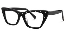 Casey Cat Eye Black Glasses3