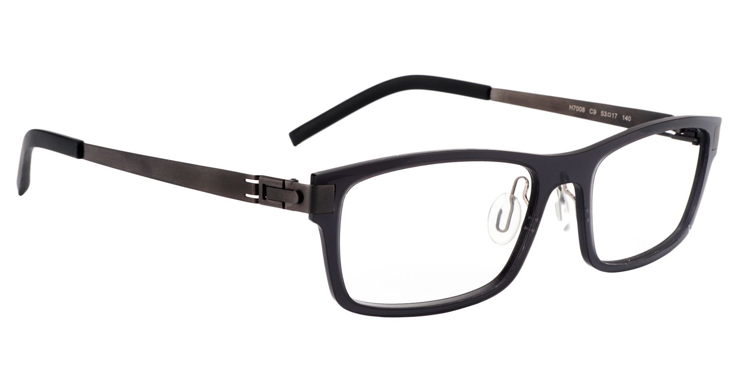 Rectangle Black Glasses | Zeelool Glasses3