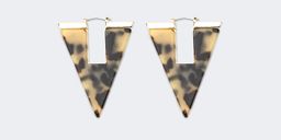 National Style Inverted Triangular Tortoise Earrings1