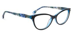 Celestyn Cat Eye Dark Blue Glasses3