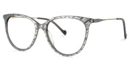 Cathy Round Silver-Gray Glasses3