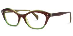 Carter Cat Eye Green Glasses3