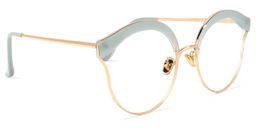 Jaleissy Geometric Green Glasses2