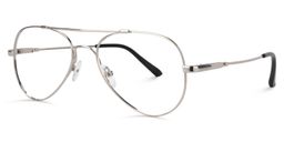 Chaima Aviator Silver Glasses3